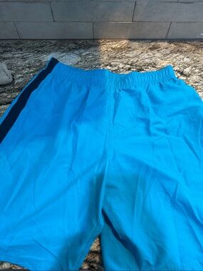 Men's Bright Blue Athletic Swim Shorts